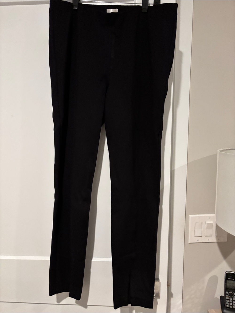 ecru Black Straight-Leg Women's Pants